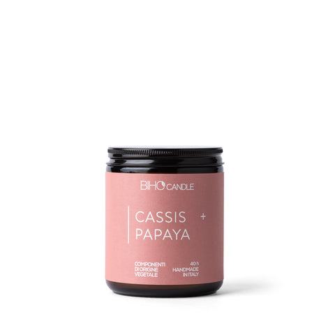 Candela Biho Candle Media Cassis e Papaya – Famiglia Fruttata