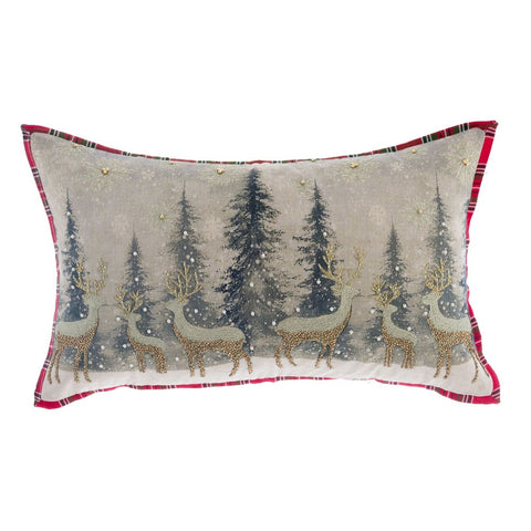 CUSCINO RETTANGOLARE RENNE PERLINE 35X60