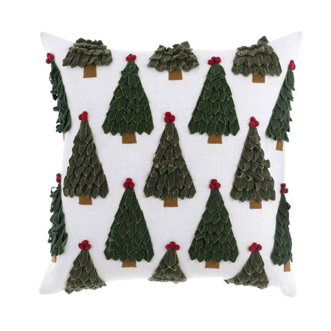 CUSCINO CON ALBERELLI IN VELLUTO 50X50