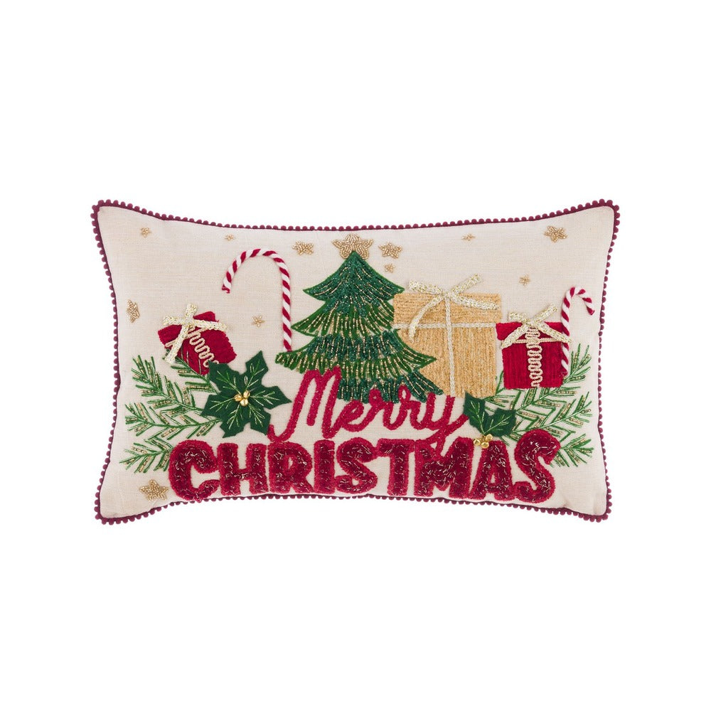 CUSCINO RETTANGOLARE MERRY CHRISTMAS 30X50
