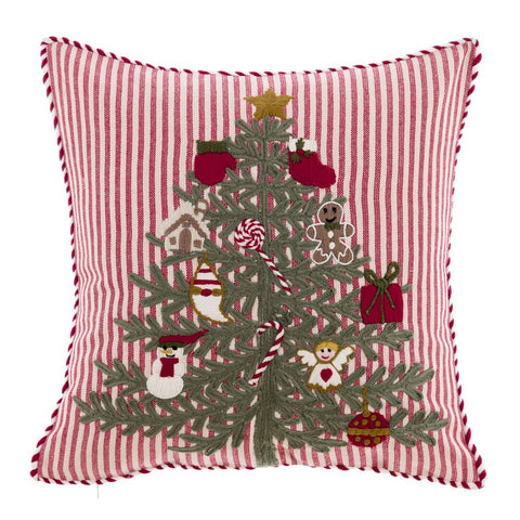 CUSCINO A RIGHE ALBERO 45X45