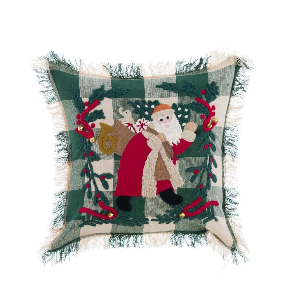 CUSCINO A QUADRETTI BABBONATALE 45X45