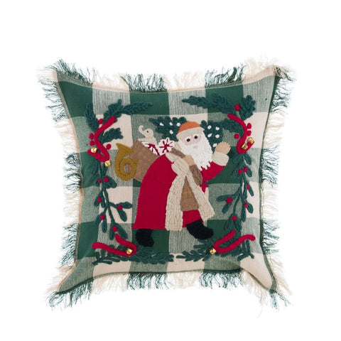 CUSCINO A QUADRETTI BABBONATALE 45X45