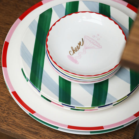 Klevering Piatto bliss rosa grande set da 2