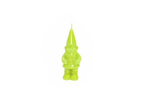 Candela gnomo verde chiaro laccato - 29 cm