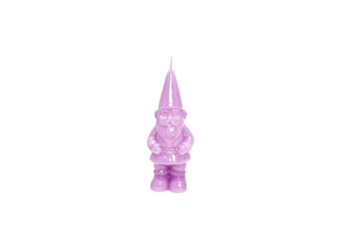Candela gnomo lilla laccato - 29 cm