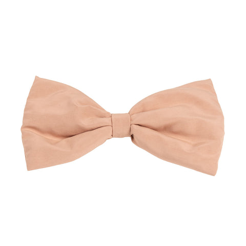 Fiocco decorativo in cotone pesca con laccetto per aggancio (40x25)