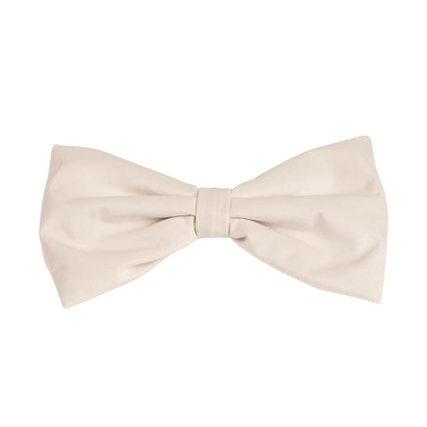 Fiocco decorativo in velluto bianco con laccetto per aggancio (40x25)