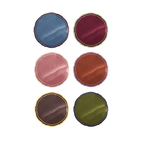 SOTTOPIATTI METALLIZZATI MICHELA - SET DA 6