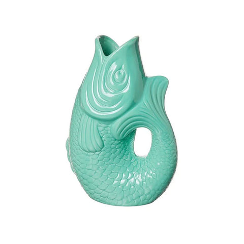 Gift Company Monsieur Carafon - Vaso a Forma di Pesce S, Mint Cream, 1,2 L