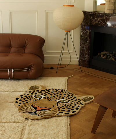 Doing Goods Tappeto Himani Leopard Head grande