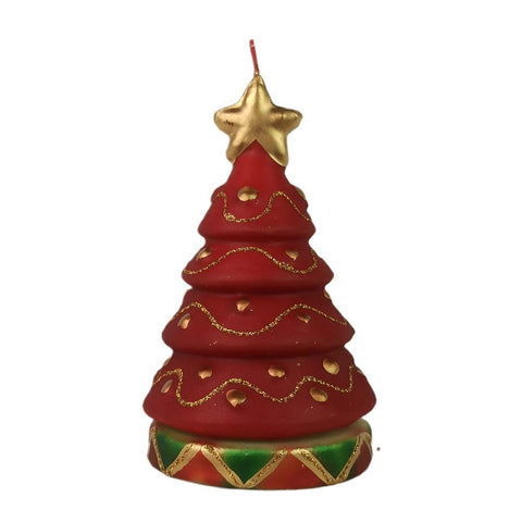 Firenze Candele Candela natalizia a forma di albero verde fatta a mano