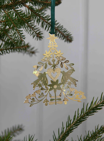 Décoration de Noël nœud suspendu motif Pluton
