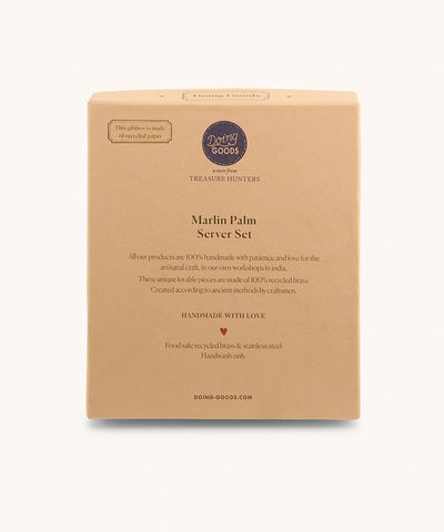 Doing Goods Set di posate a forma di palma Marlin in confezione regalo