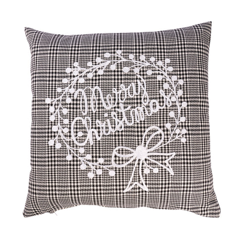 Coussin écossais avec guirlande