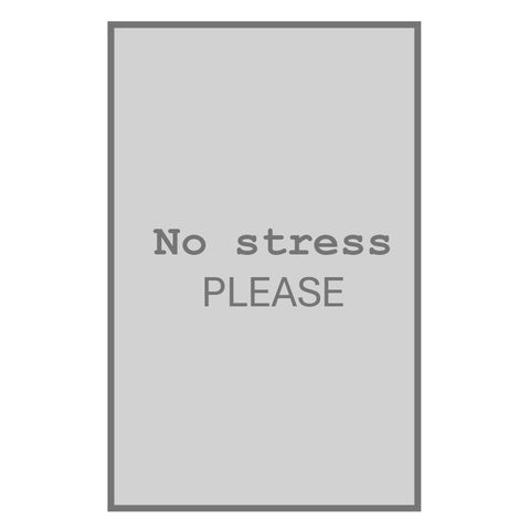 Box regalo con plaid “No Stress Please” color grigio Marinette Plaid