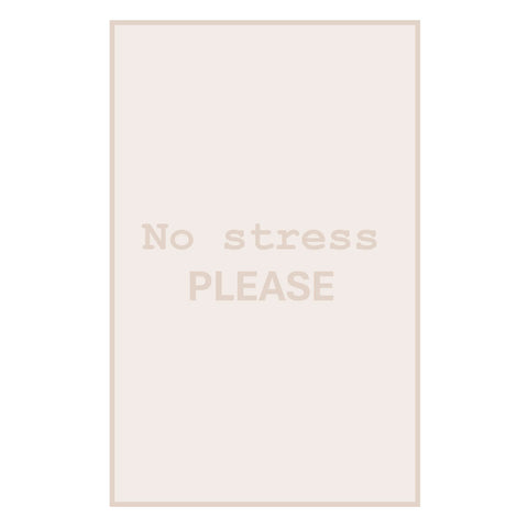 Box regalo con plaid “No Stress Please” color naturale Marinette Plaid