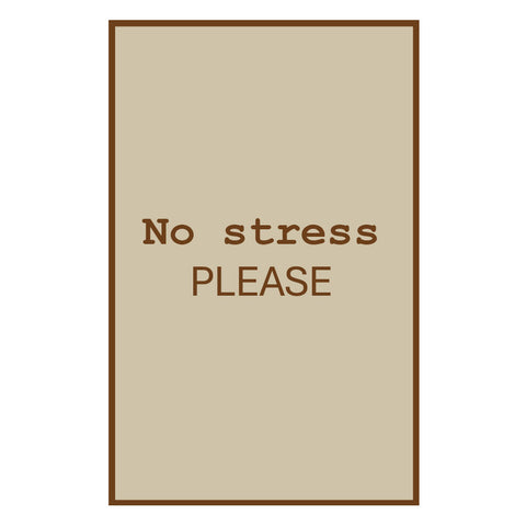 Box regalo con plaid “No Stress Please” color Nutella Marinette Plaid