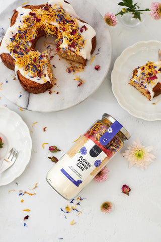 Pineut barattolo per Flower Power Cake