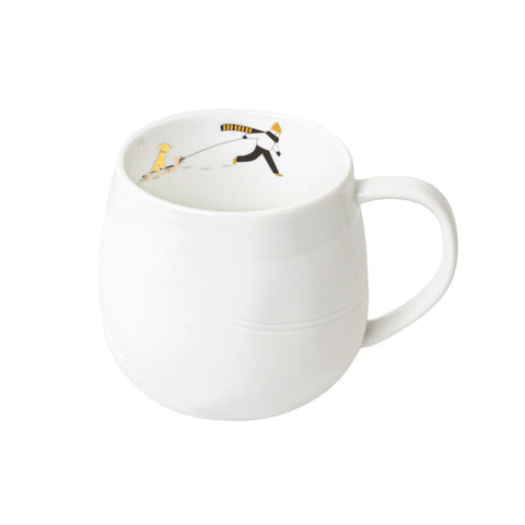 Tazza "Cane trainato" in porcellana Räder