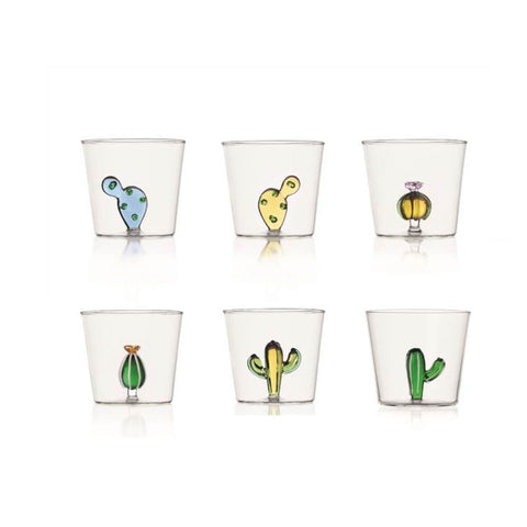 Ichendorf Desert plants Set 6 tumbler assortiti