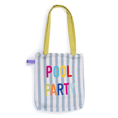 BORSA CON RICAMO "POOL PARTY"