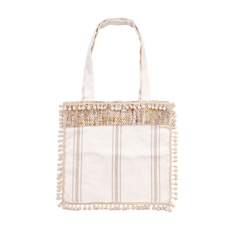 Borsa Estiva in Cotone con Passamaneria