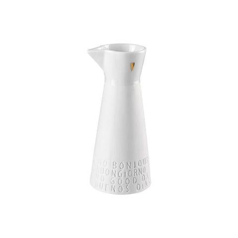 Petit pichet en porcelaine Bon Appetit Räder avec inscription et cœur doré