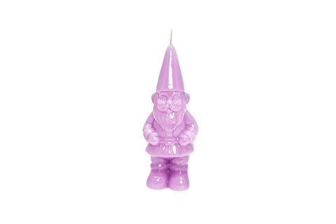 Candela gnomo lilla laccato - 29 cm