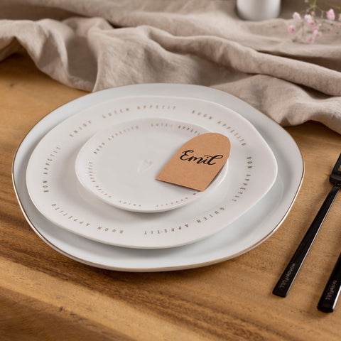 Petite assiette en porcelaine Bon Appetit Räder