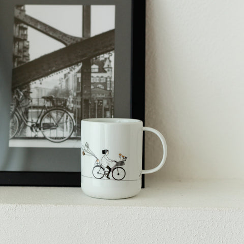 Mug en porcelaine Cycling Räder