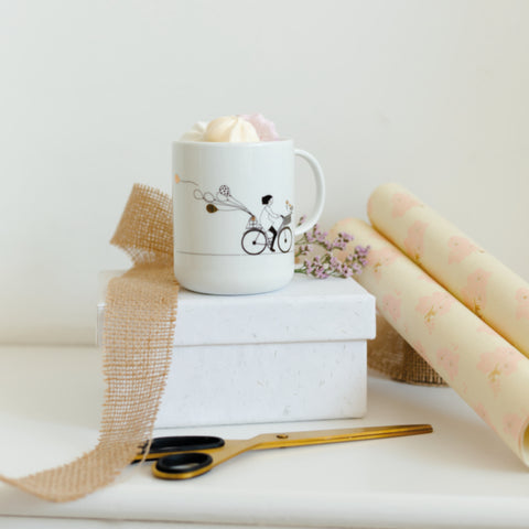 Mug en porcelaine Cycling Räder