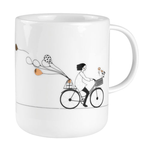 Mug en porcelaine Cycling Räder