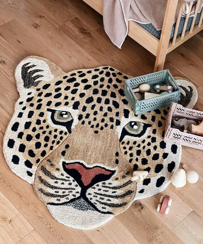 Doing Goods Tappeto Himani Leopard Head grande