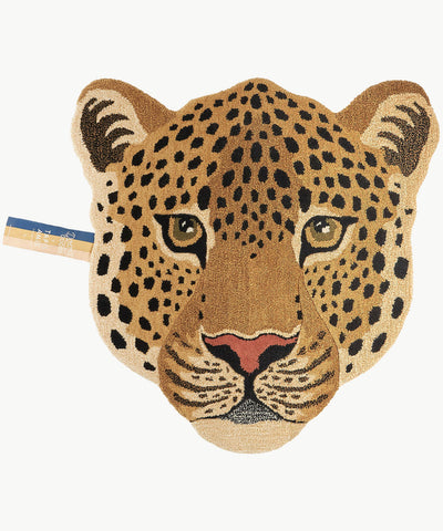 Doing Goods Tappeto Himani Leopard Head grande