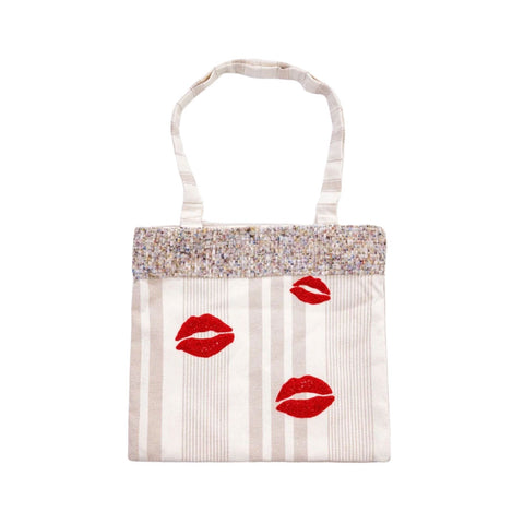 Borsa Estiva con Ricamo Lips
