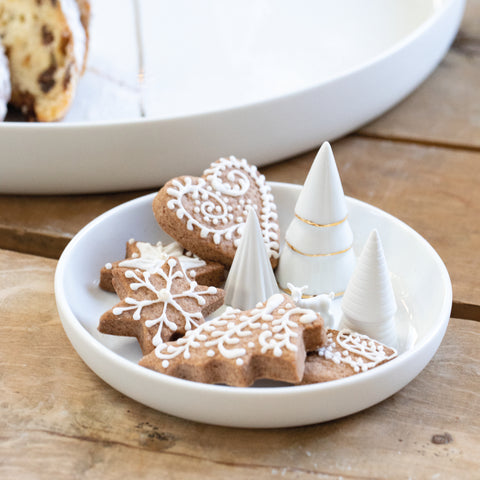 Bowl in porcellana con Alberelli e Cervo 3D dorati Räder