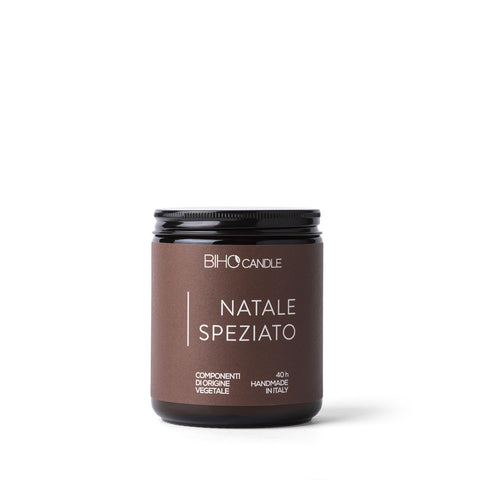 Natale Speziato – Candela profumata in vetro con tappo in alluminio