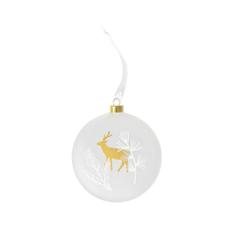 Medaglione Natalizio "Renna" in vetro Räder