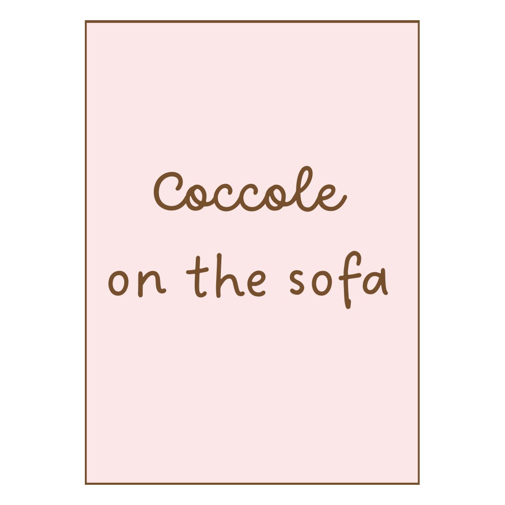 Plaid Frasi Coccole on the Sofa Rosa Marinette 145x185 cm