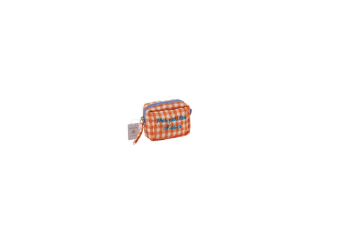 Pochette Alice a quadretti arancio Marinette 9x7x5 cm – Mes Petites Choses