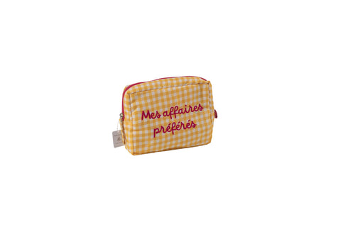 Pochette Anna a quadretti giallo Marinette 20x15x6 cm – Mes Affaires Préférées