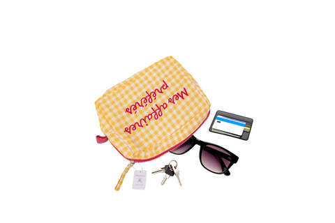 Pochette Anna a quadretti giallo Marinette 20x15x6 cm – Mes Affaires Préférées