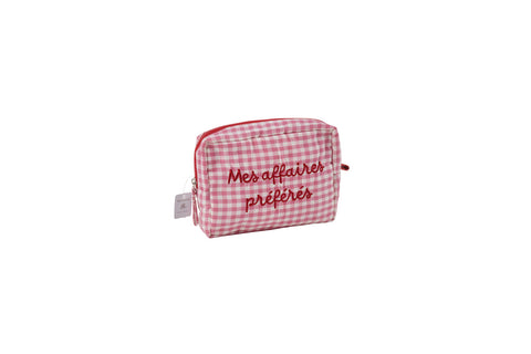 Pochette Anna a quadretti rosa Marinette 20x15x6 cm – Mes Affaires Préférées