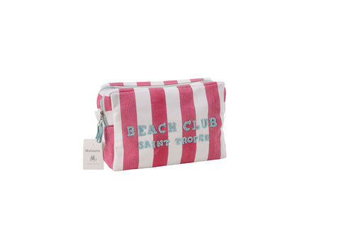 Trousse grande Marinette Beach Club Lagon Fushia 30x20 cm