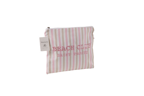 Trousse Marinette Beach Club Rose Oyster 30x25 cm