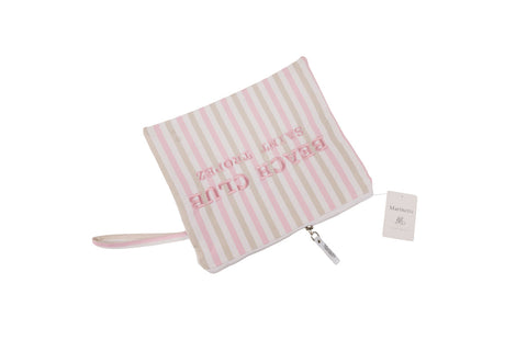 Trousse Marinette Beach Club Rose Oyster 30x25 cm