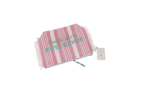Trousse Beach Club Fushia Paradise Bayadere Marinette 30x20x9 cm