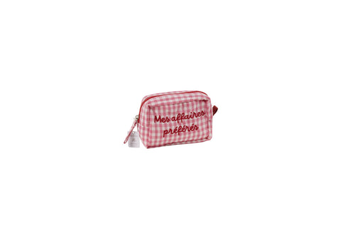 Pochette Sophie a quadretti pink Marinette 15x10x8 cm – Mes Affaires Préférées