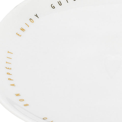 Petite assiette en porcelaine Bon Appetit Räder